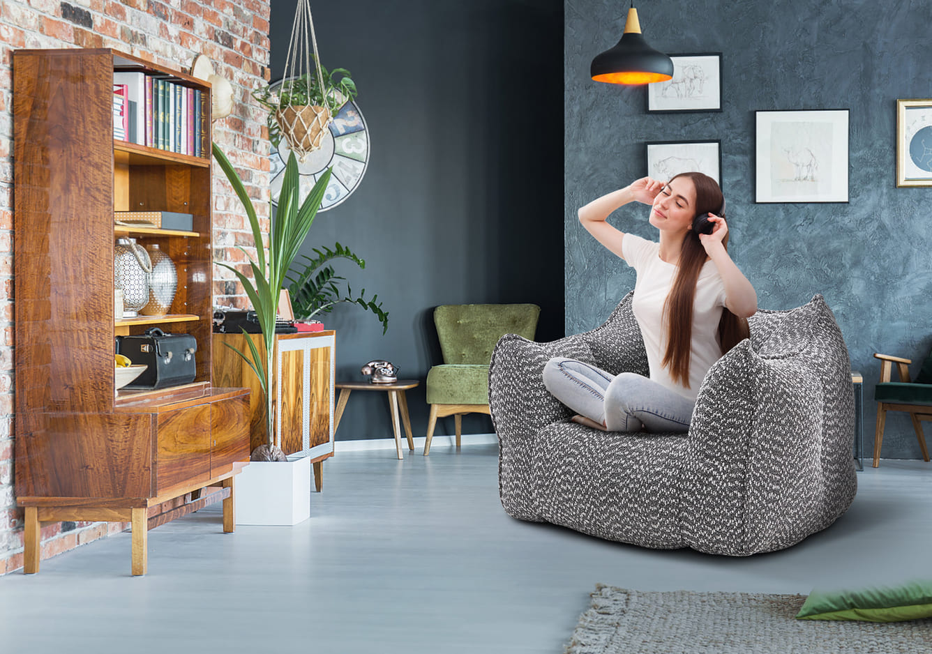 Comfortable Square Lazy Sofas Chair