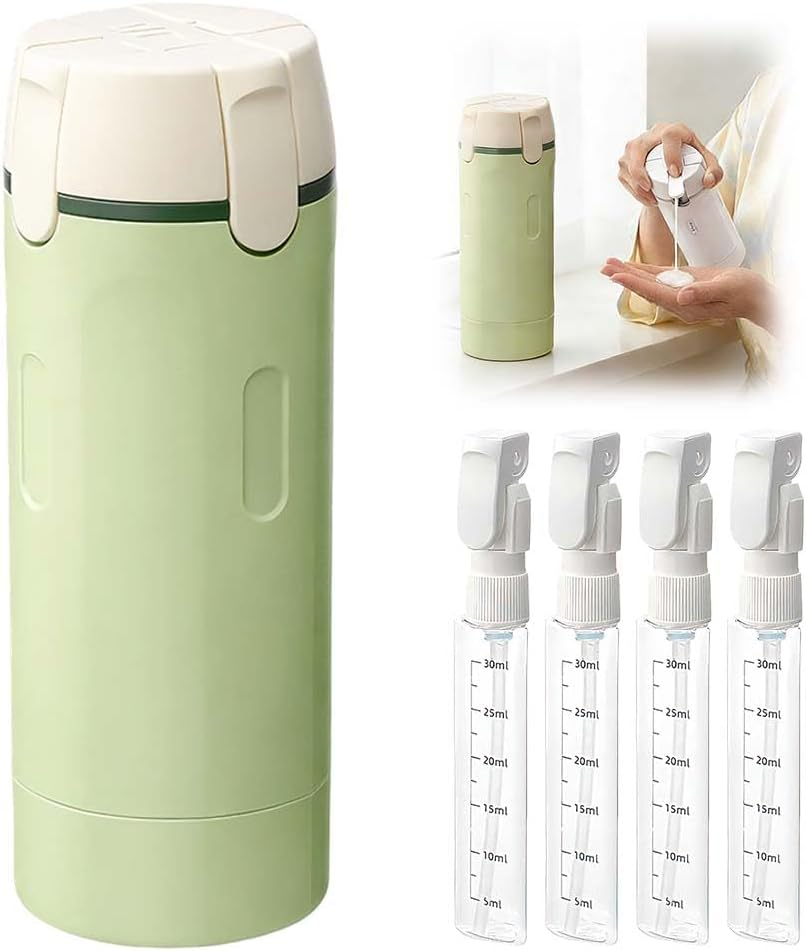 4-in-1 Refillable Travel Dispenser Bottles
