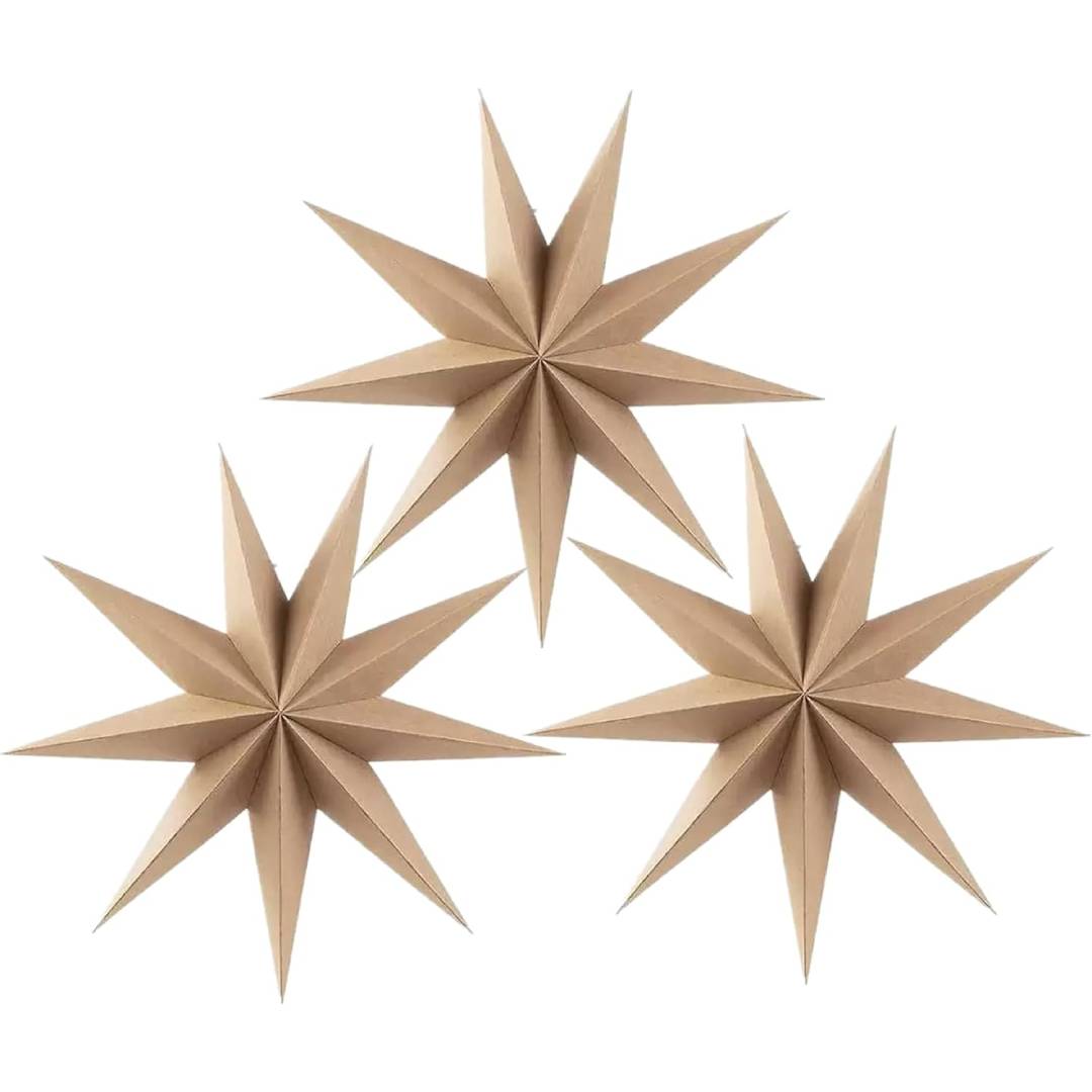 9-Pointed Paper Star Lanterns(12in)