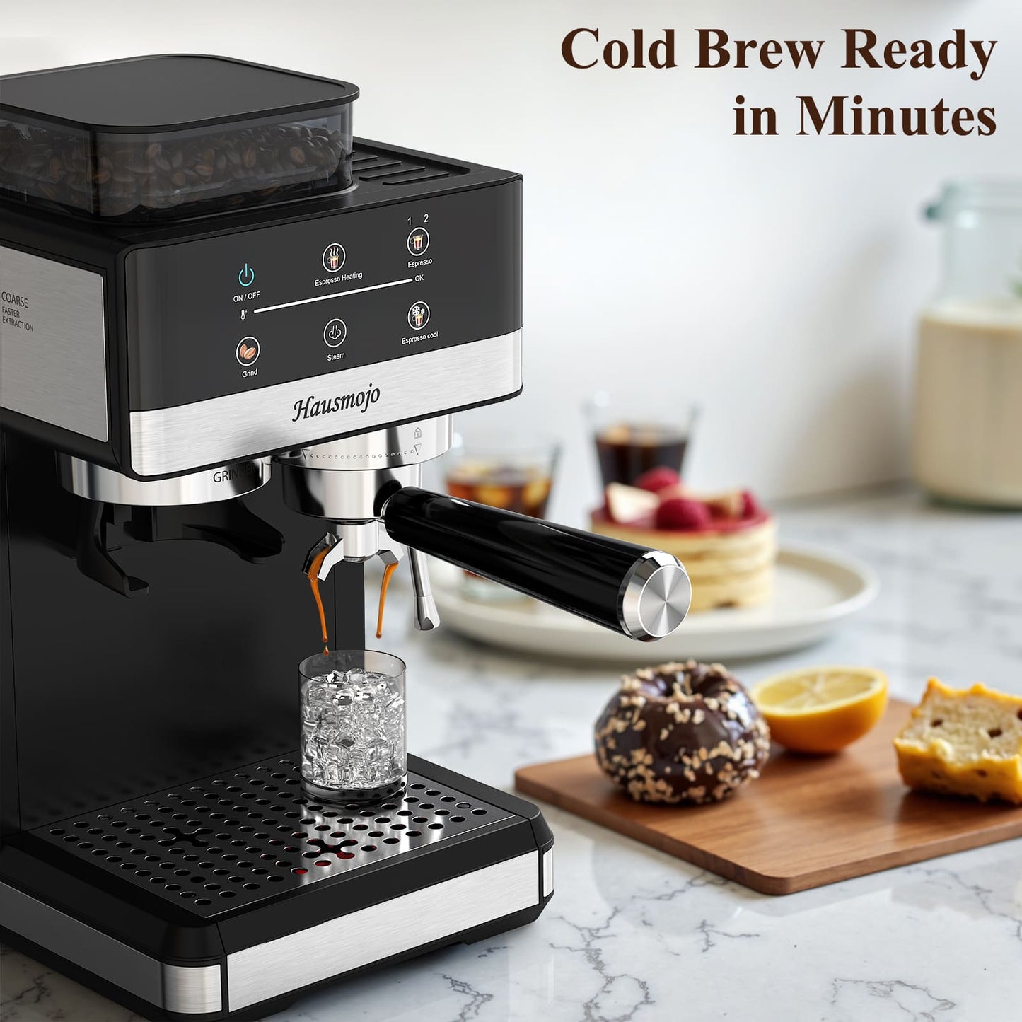 Usofuns Semi-Automatic Espresso Coffee Maker