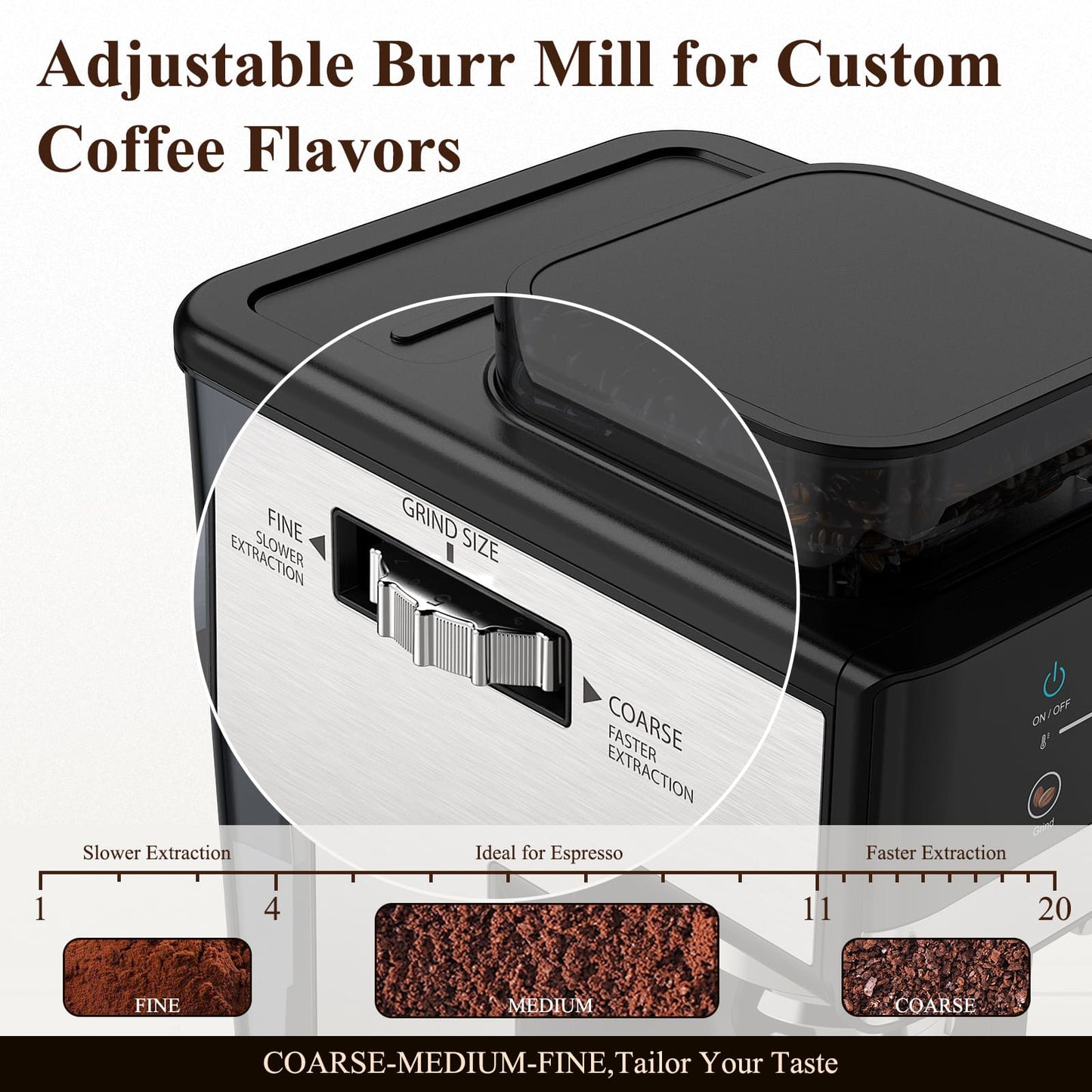 Usofuns Semi-Automatic Espresso Coffee Maker