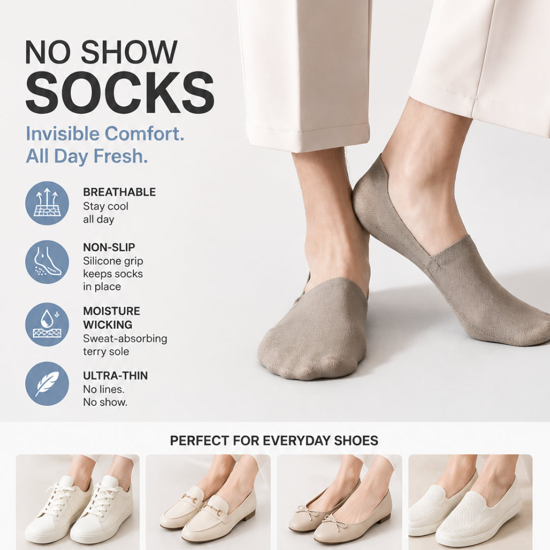 Invisible Breathable Anti-Slip Socks (Unisex)