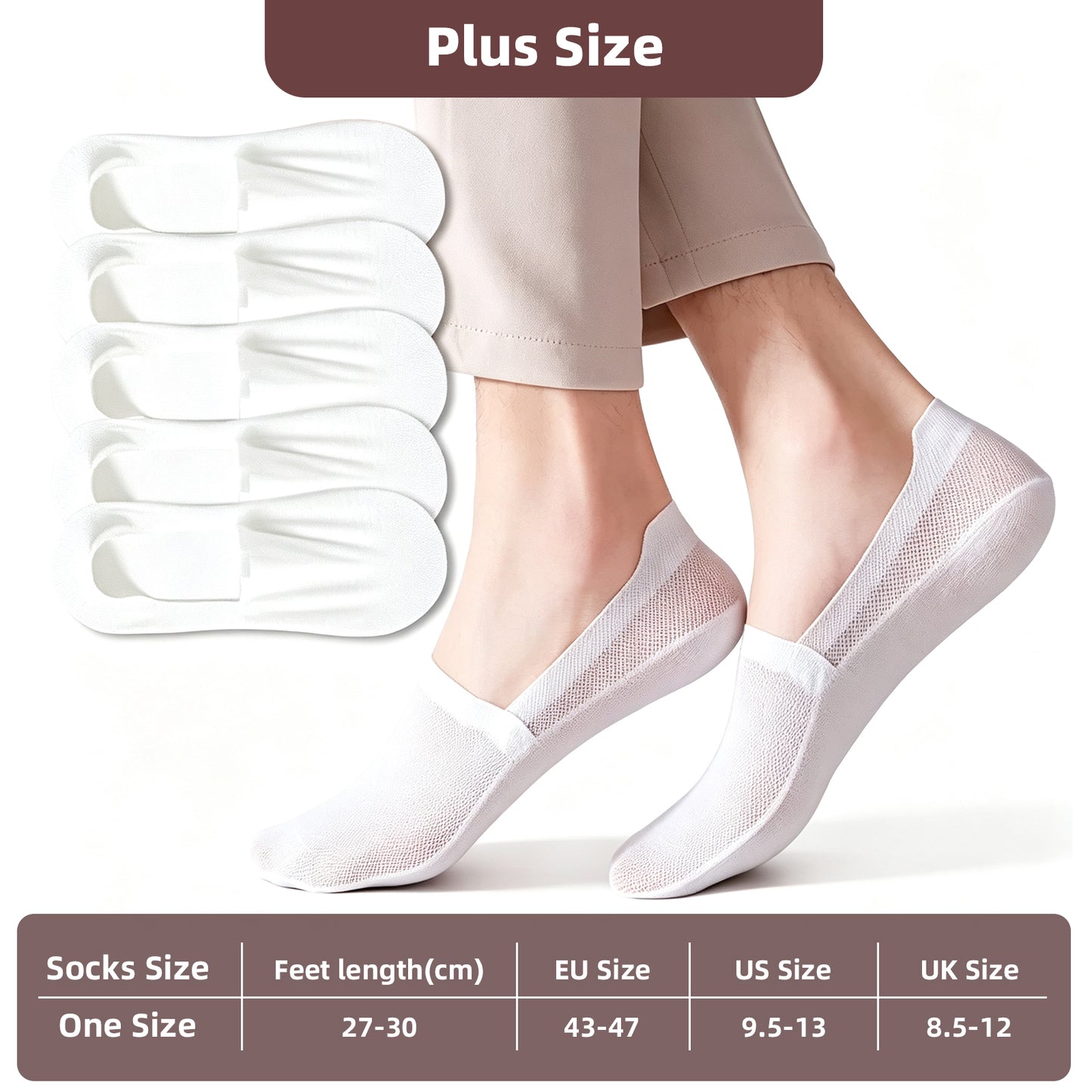 Invisible Breathable Anti-Slip Socks (Unisex)