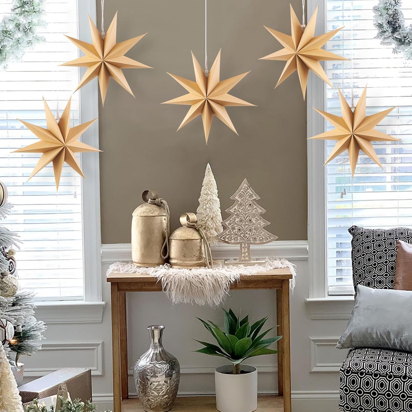 9-Pointed Paper Star Lanterns(12in)