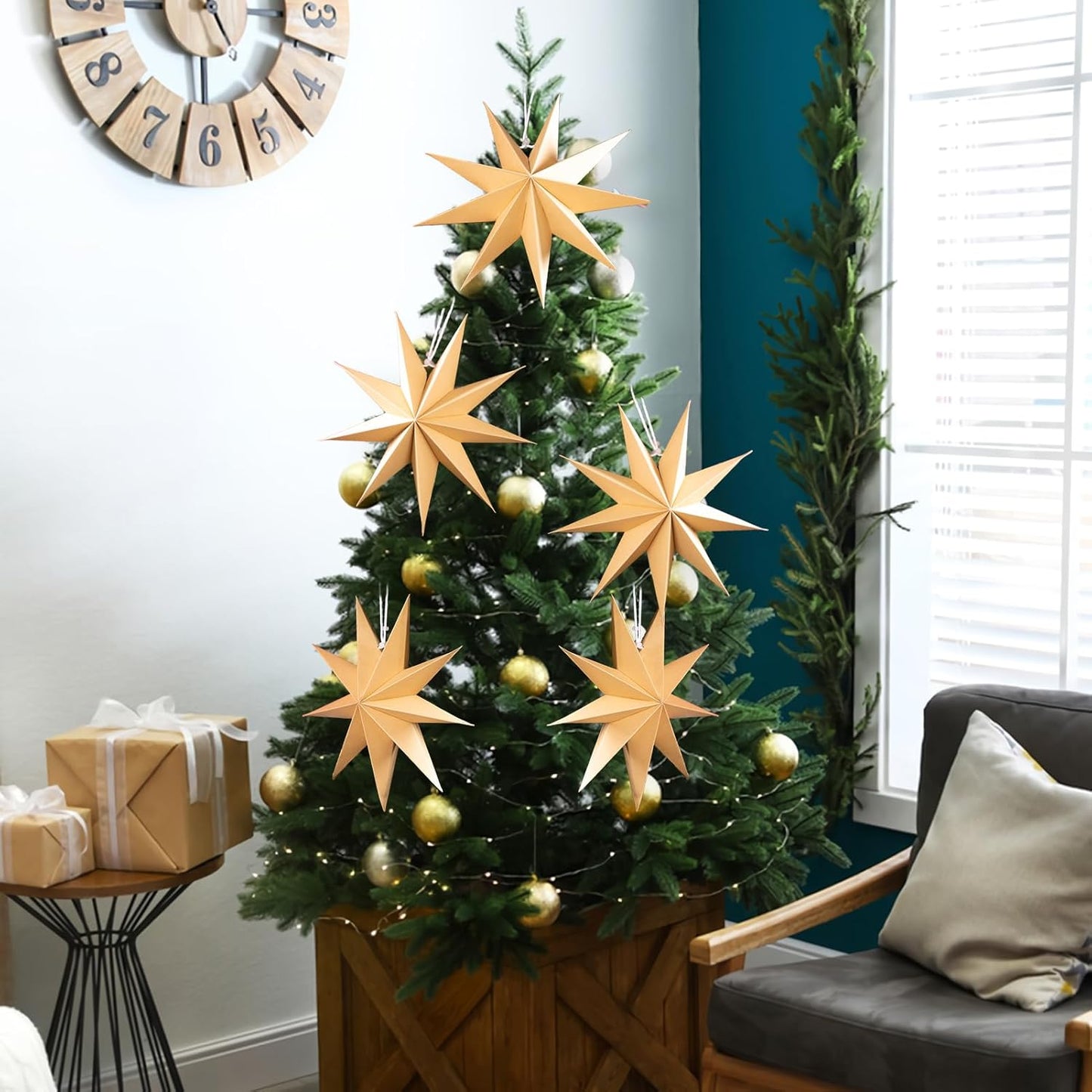 9-Pointed Paper Star Lanterns(12in)