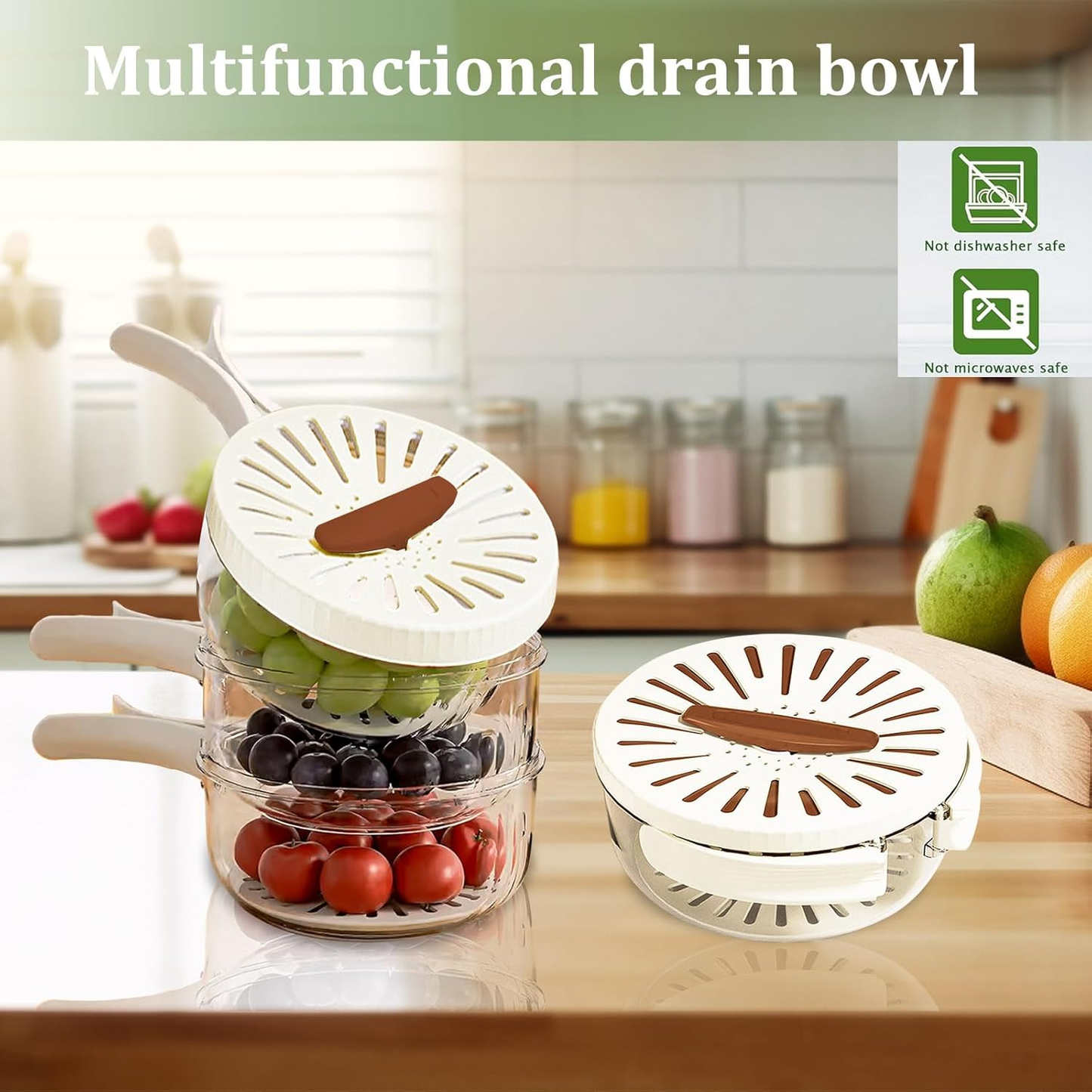 2-in-1 Multifunctional Fruit Washing Bowl