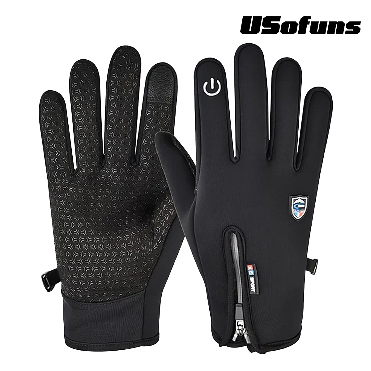 USOFUNS-Windproof Waterproof Heated Gloves