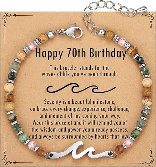 Dainty Gemstone Wave Bracelet