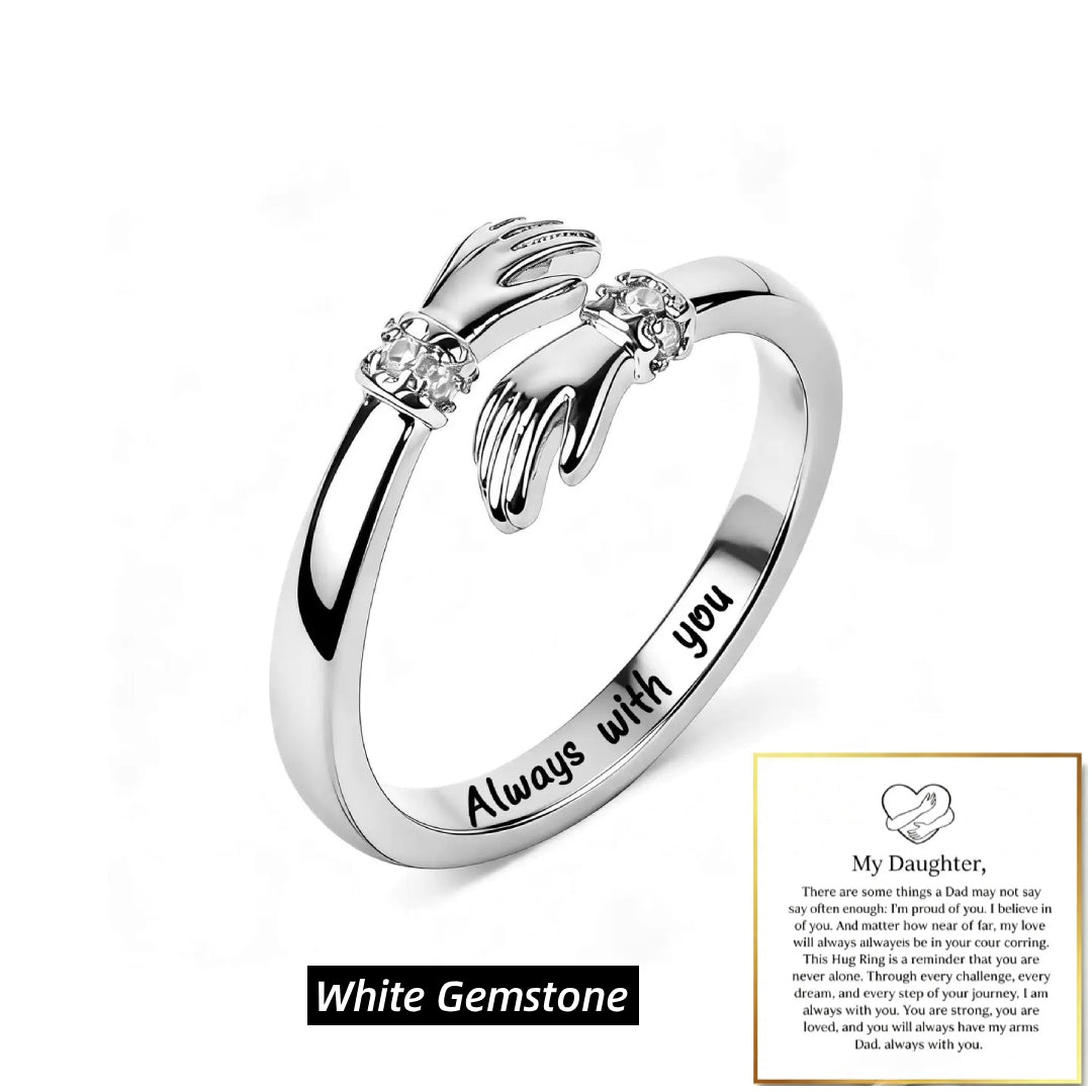Adjustable Dad & Daughter Hug Ring
