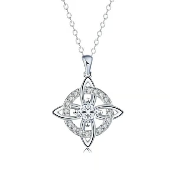 Mystical Birthstone Witches Knot Necklace