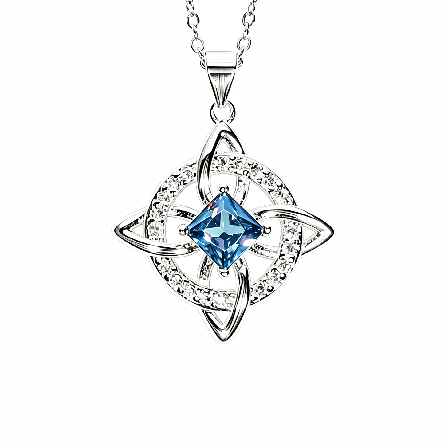 Mystical Birthstone Witches Knot Necklace
