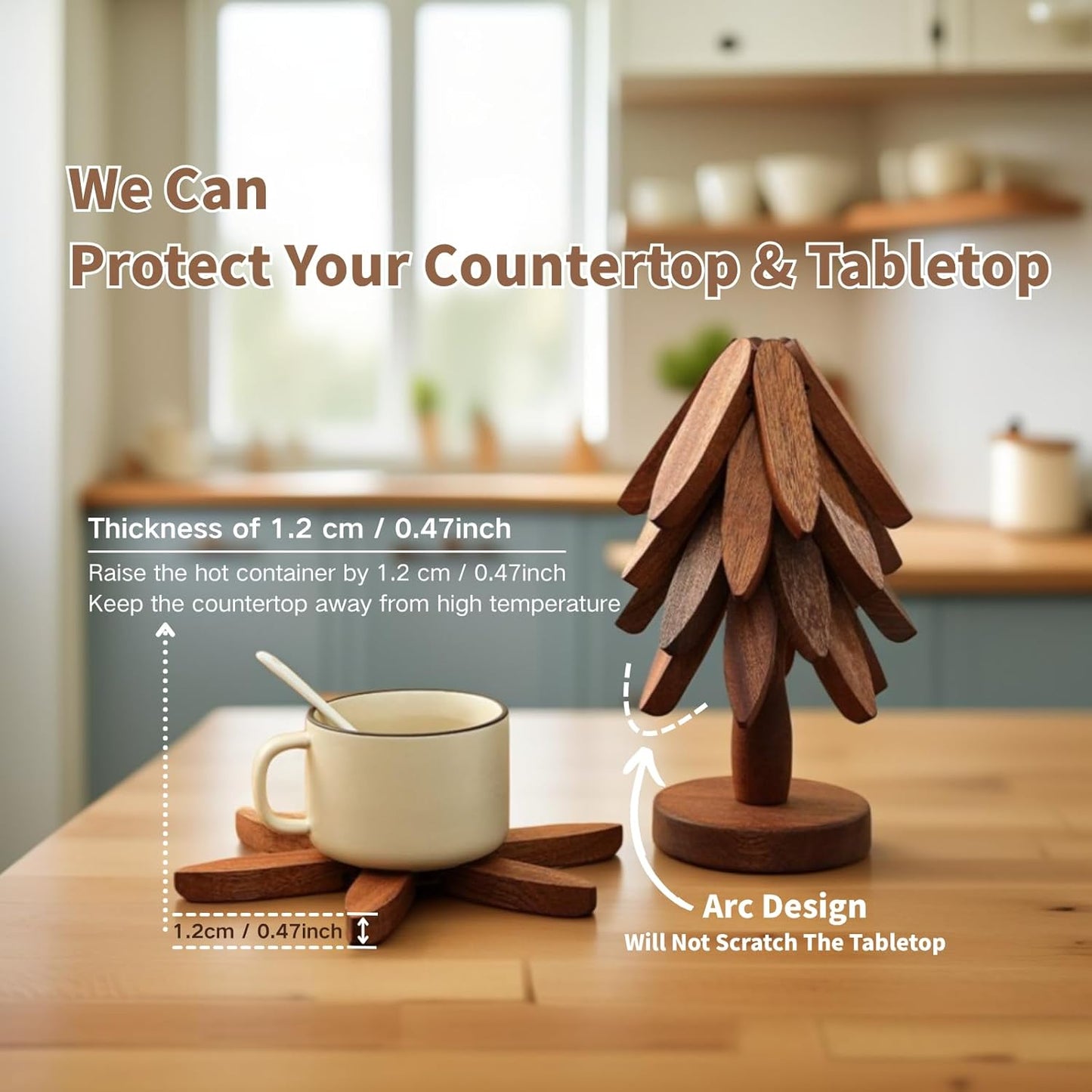 Tree Shape Trivet Set