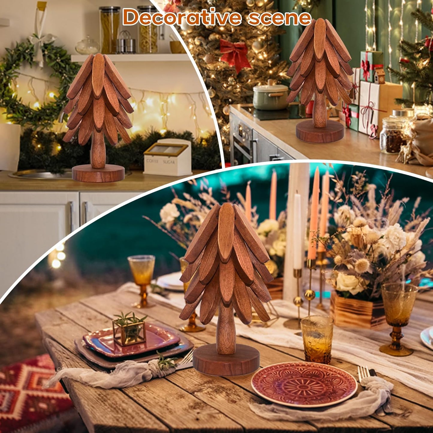 Tree Shape Trivet Set