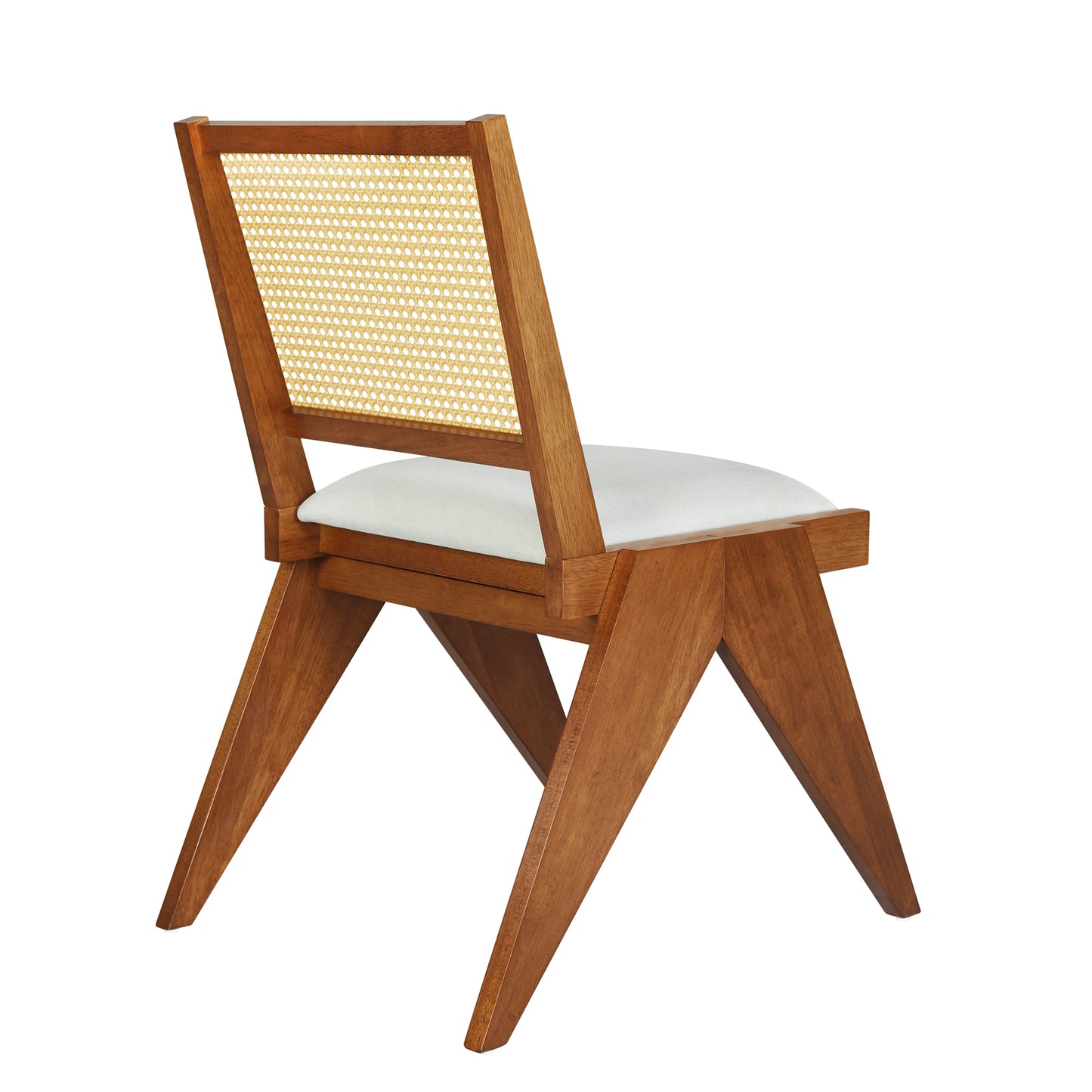 USOFUNS 6-Piece Modern Rubber Wood Dining Set