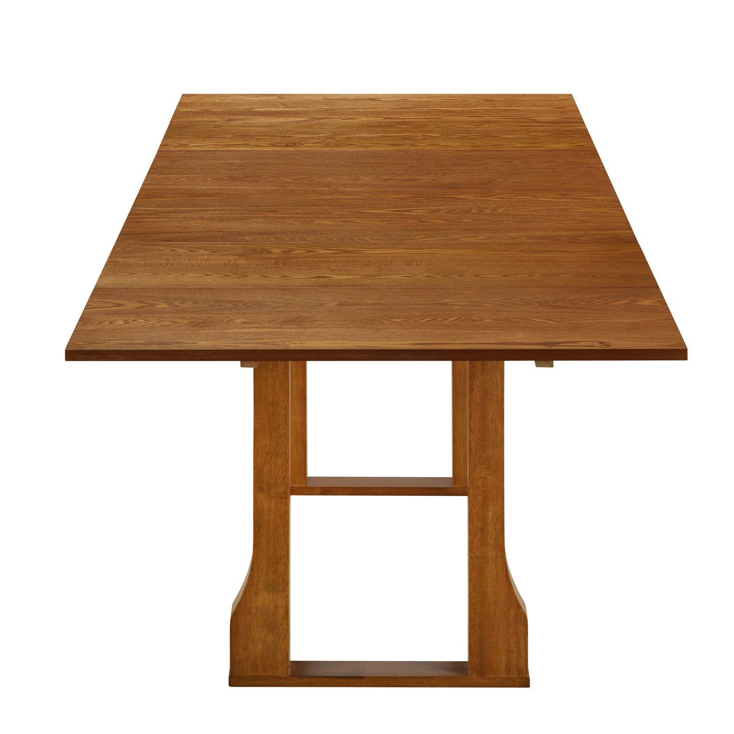 USOFUNS 6-Piece Modern Rubber Wood Dining Set