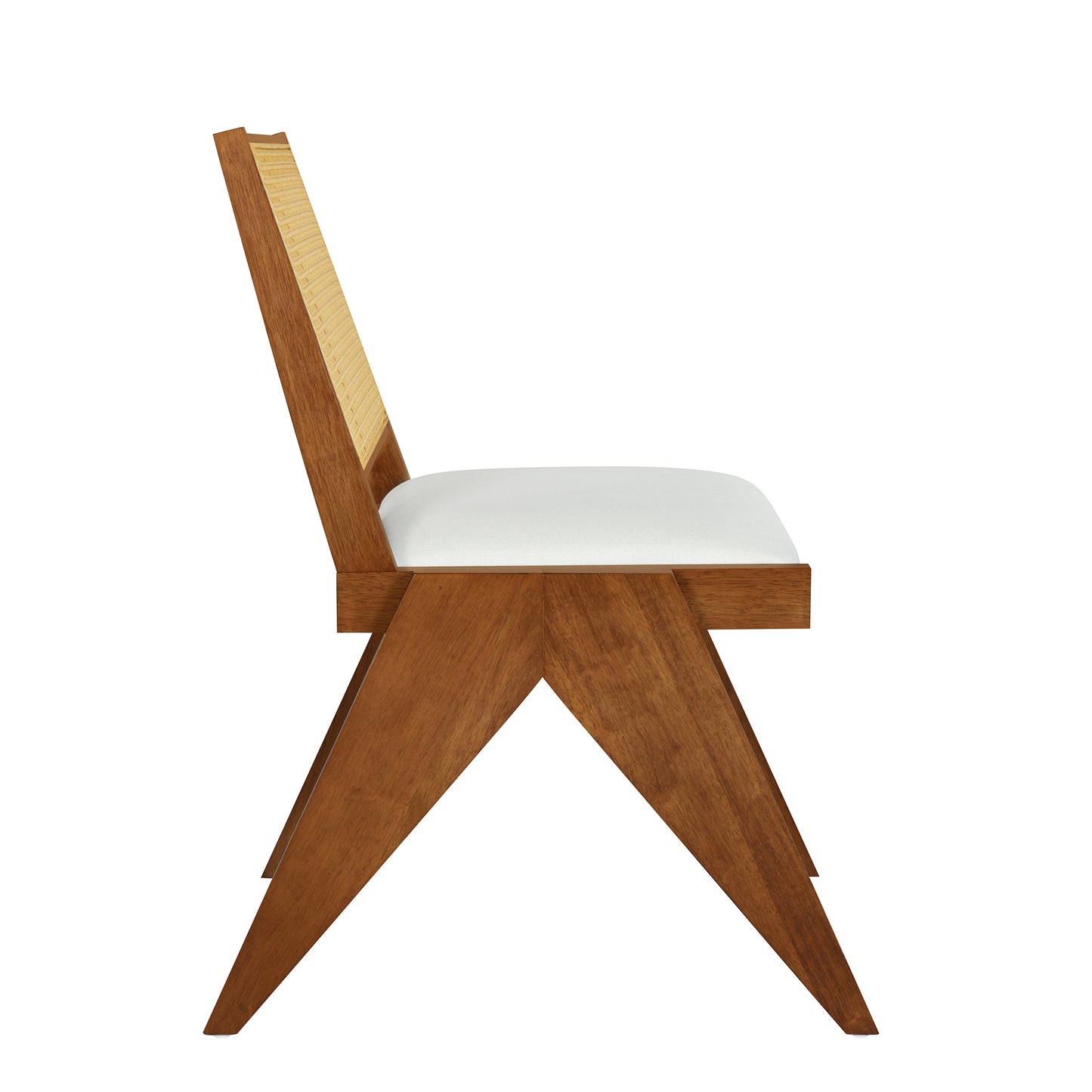 USOFUNS 6-Piece Modern Rubber Wood Dining Set