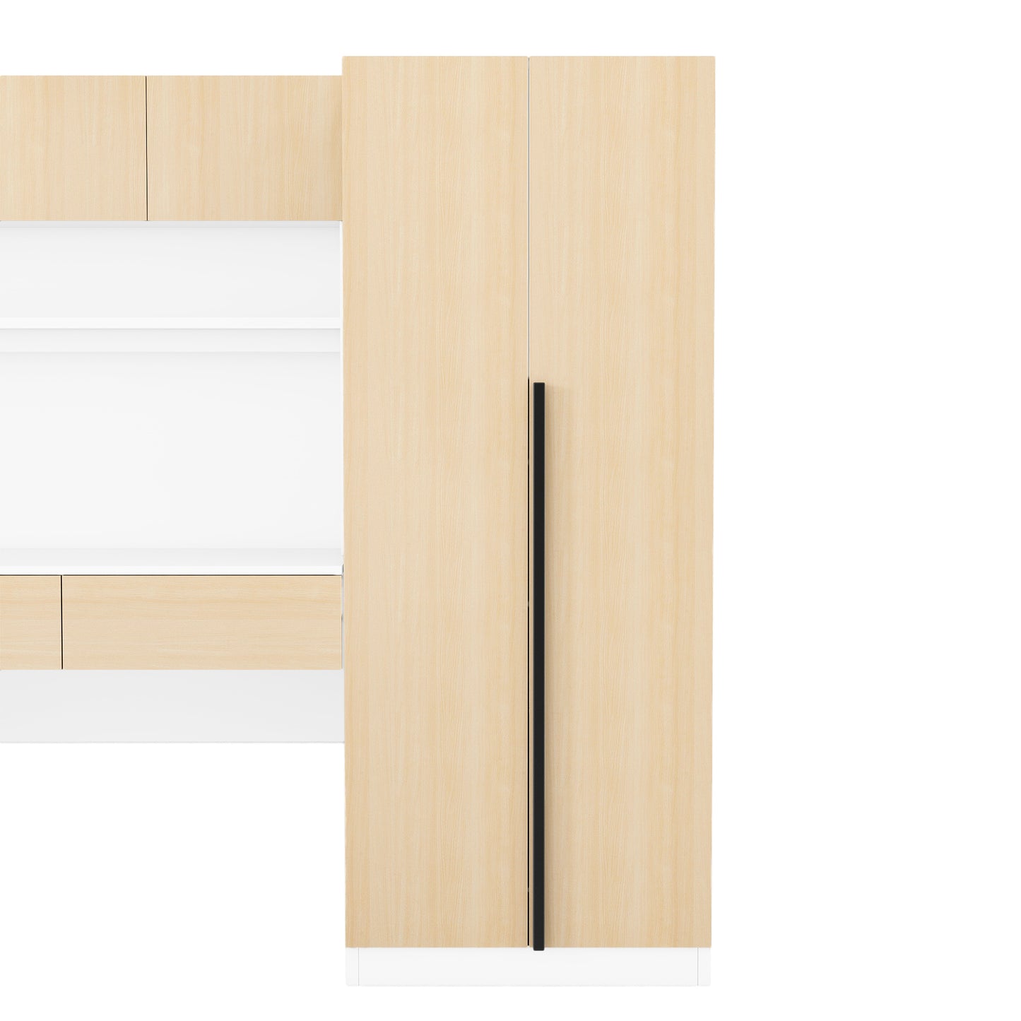 Wood Storage Wardrobe, Natural
