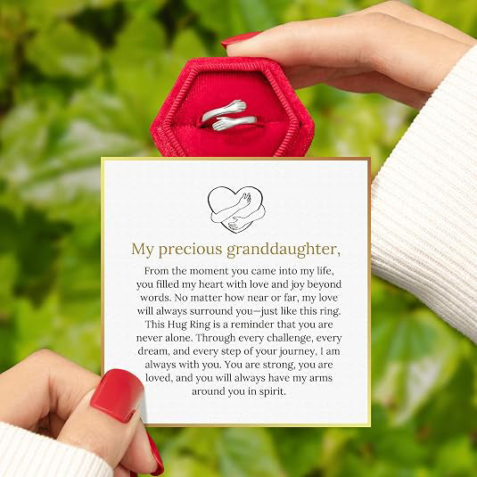 Adjustable Dad & Daughter Hug Ring