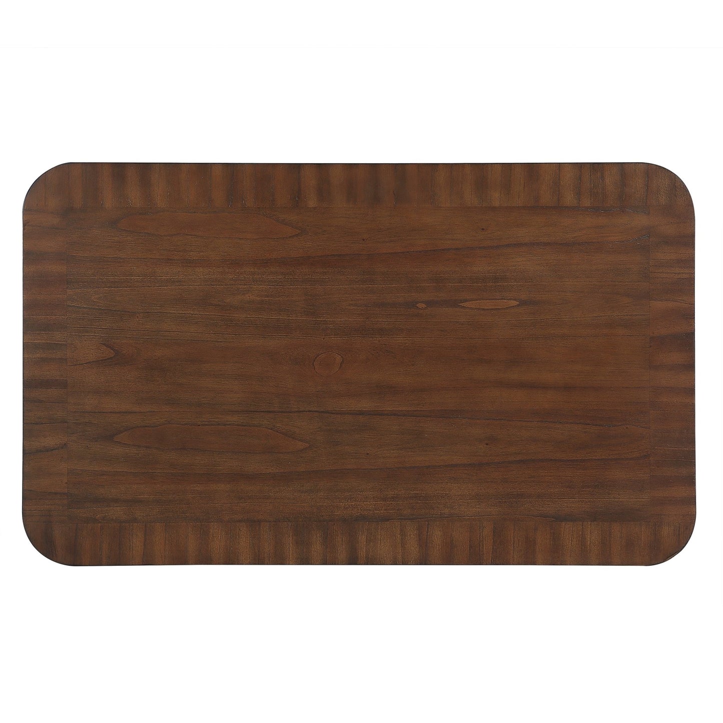 Rectangular Wood Coffee Table for Living Room, 41.5 - Inch Coffee Table with Solid Wood Legs, Wood Center Table Tea Table with Open Storage Shelf. Easy Assembly, Espresso - Usofuns