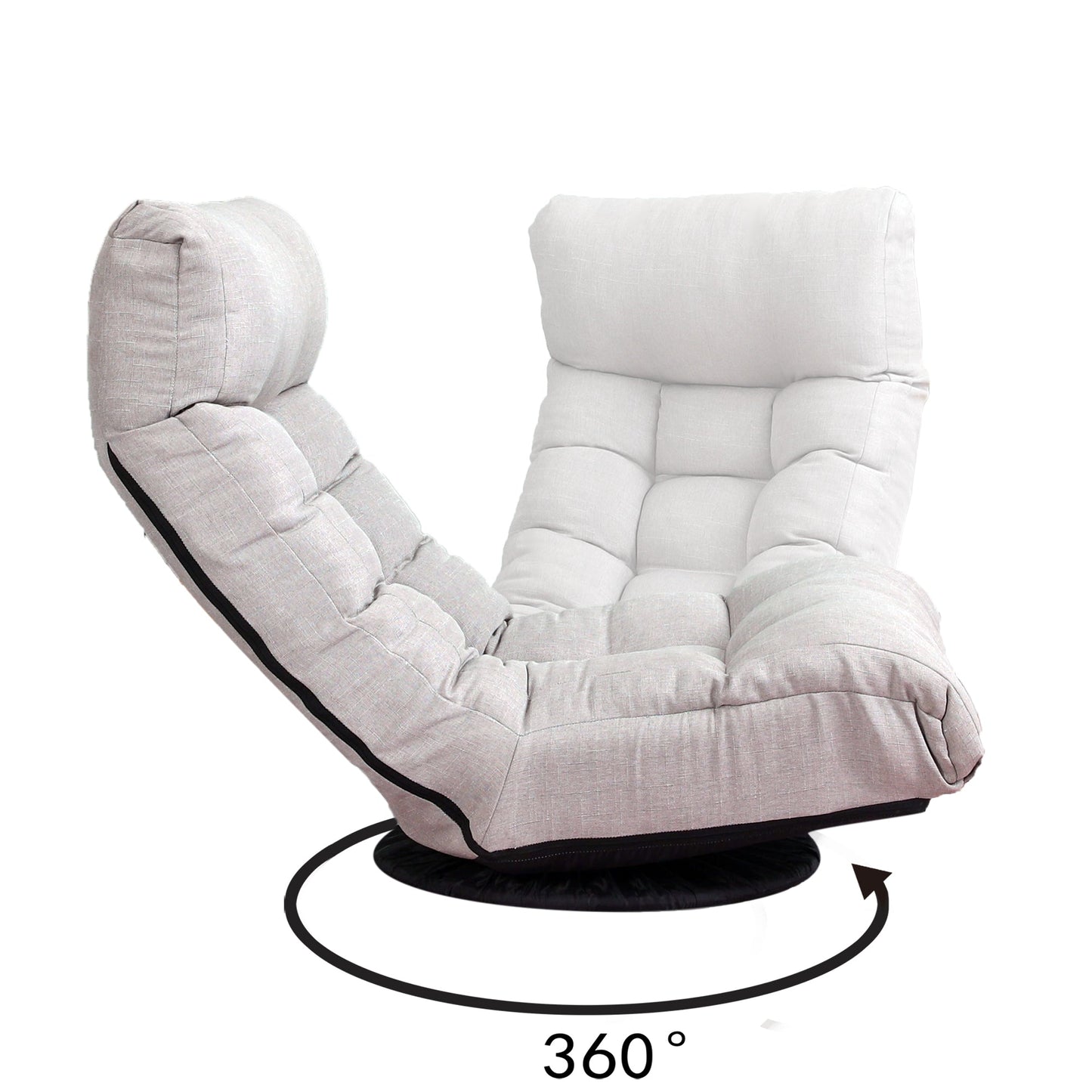 Single sofa reclining chair Japanese chair lazy sofa tatami balcony reclining chair leisure sofa adjustable chair - Usofuns