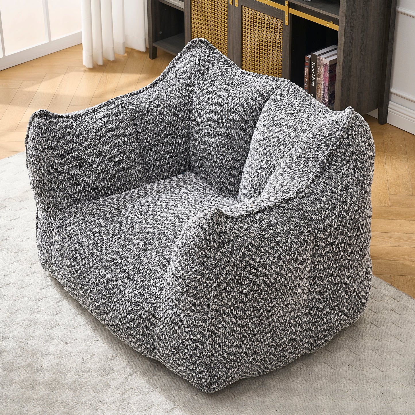 Sofa chairs with highly resilient foam for living rooms and bedrooms, comfortable square lazy sofas, sofas for adults to play, read and watch TV - Usofuns