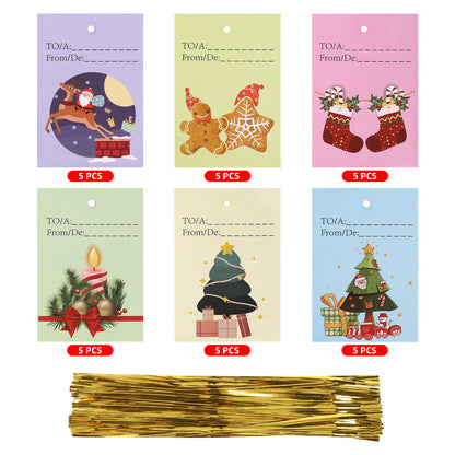 USOFUNS Christmas Tie Gift Bag