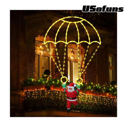 Christmas Parachute Lights with Santa Claus
