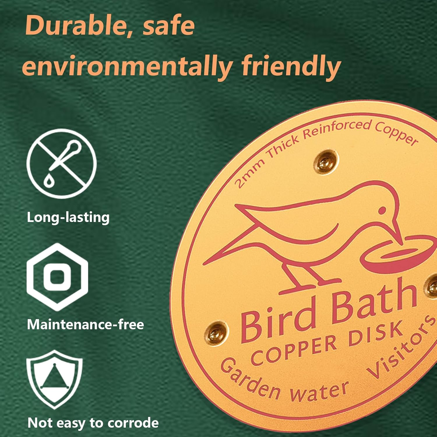 Bird Bath Copper Disk