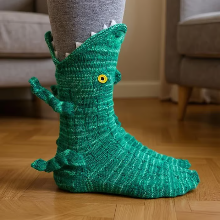 Cozy 3D Knit Animal Socks