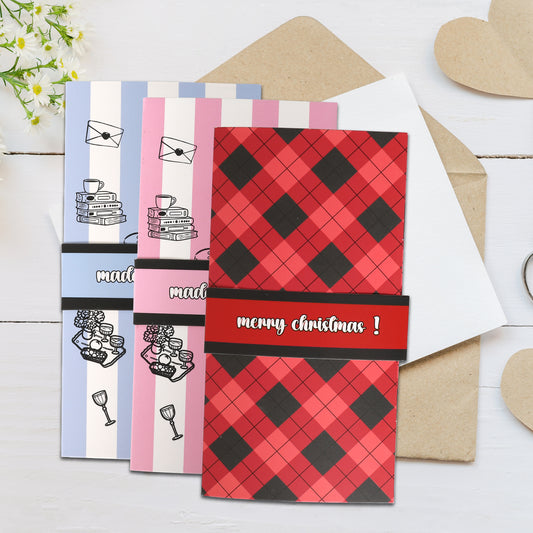 Handmade Christmas gift card booklet
