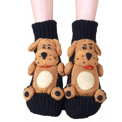 2025 New Cozy 3D knit-animal-socks