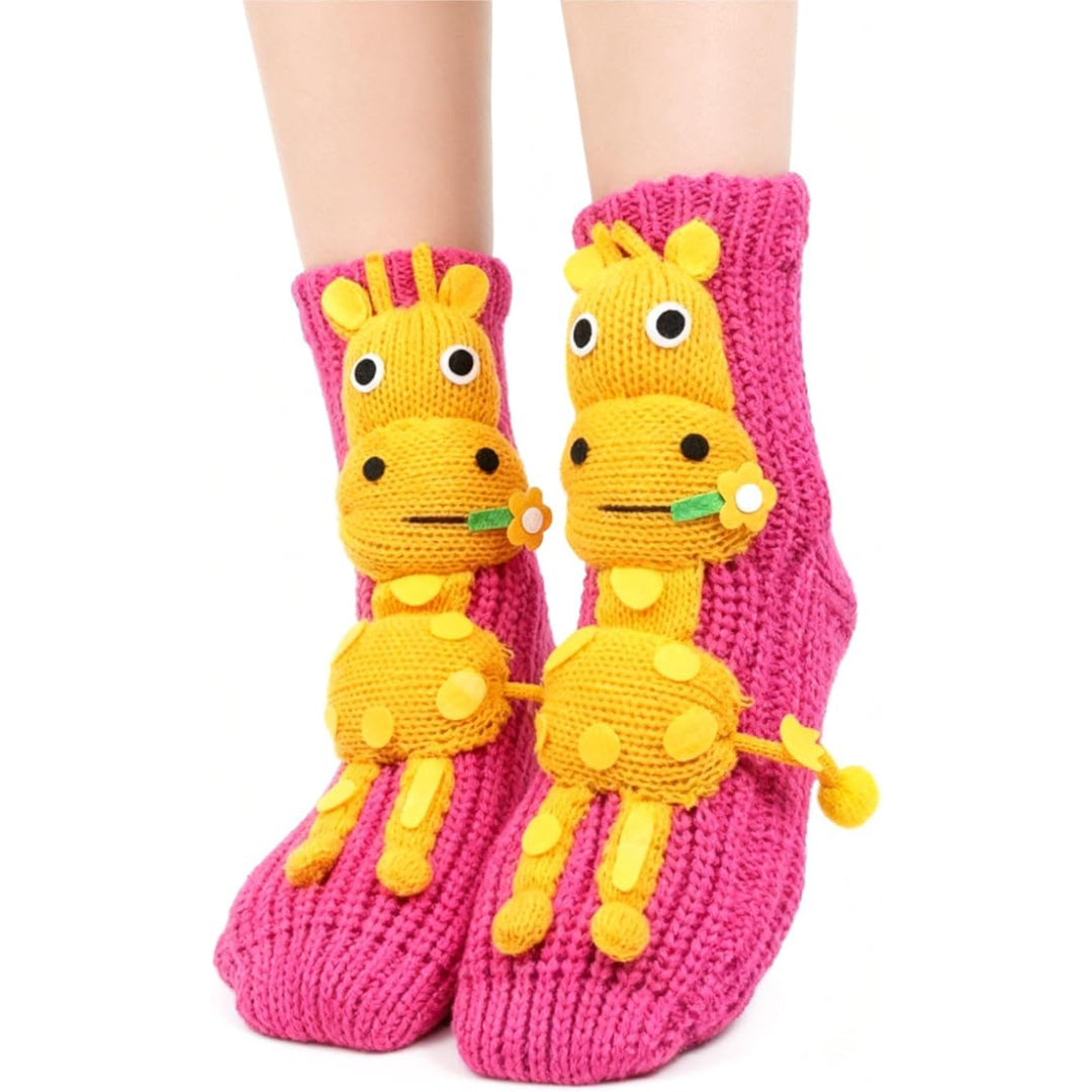 2025 New Cozy 3D knit-animal-socks