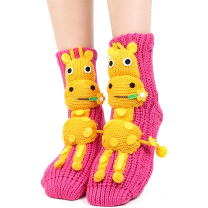 2025 New Cozy 3D knit-animal-socks