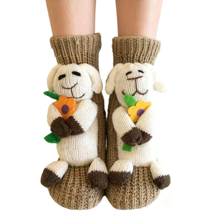 2025 New Cozy 3D knit-animal-socks