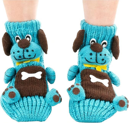 2025 New Cozy 3D knit-animal-socks