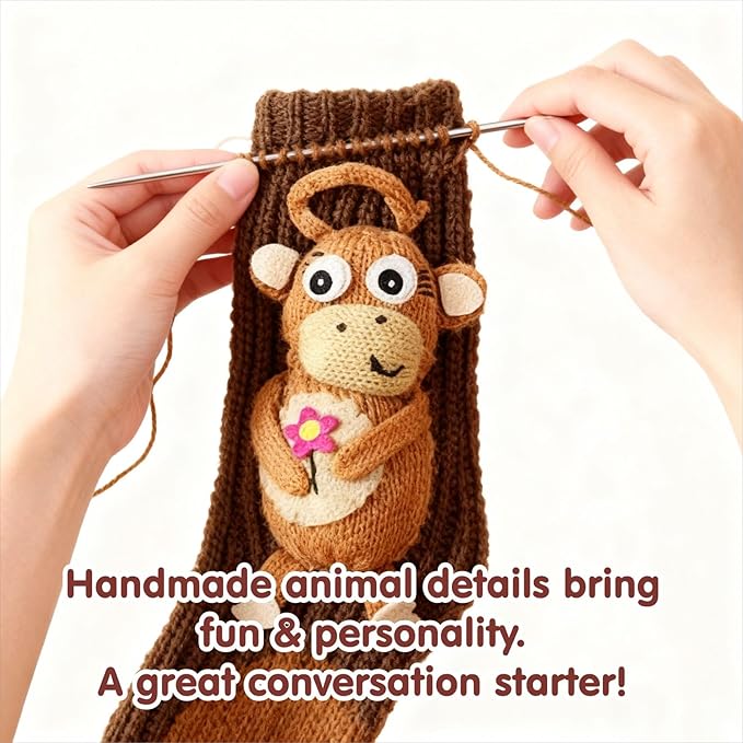 2025 New Cozy 3D knit-animal-socks