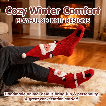 2025 New Cozy 3D knit-animal-socks