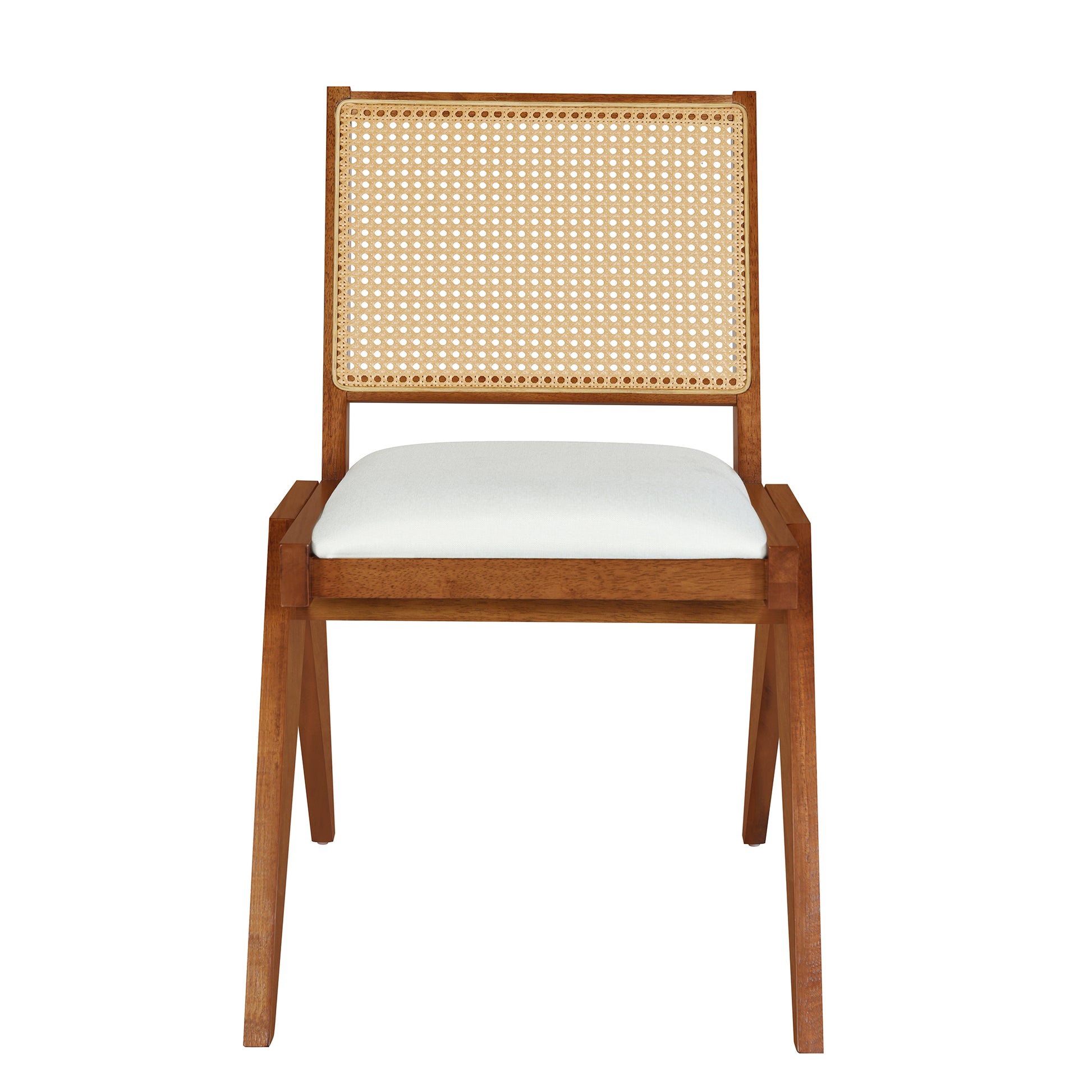 USOFUNS 6-Piece Modern Rubber Wood Dining Set