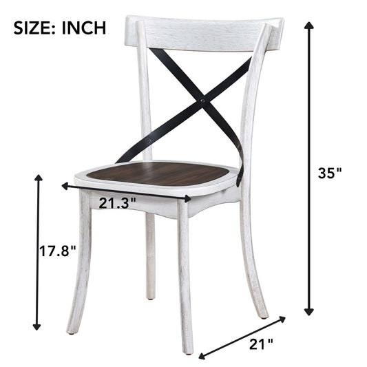 WOODHOMER Round Dining Furniture Set 1Table with 4 chair