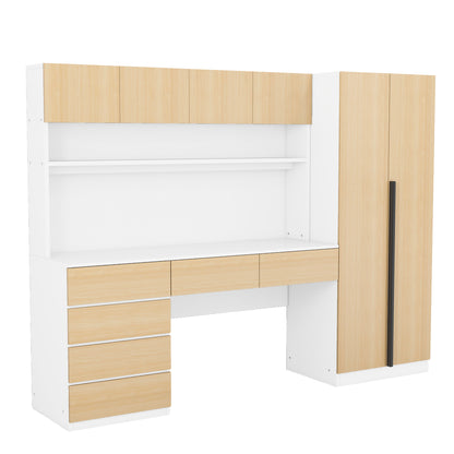 Wood Storage Wardrobe, Natural