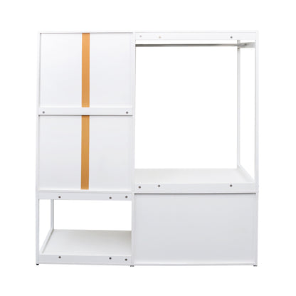 Tall Closet with Hanging Rod