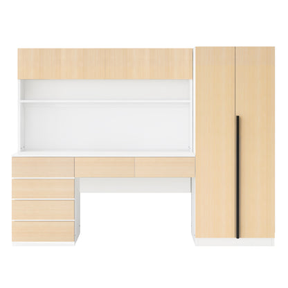 Wood Storage Wardrobe, Natural