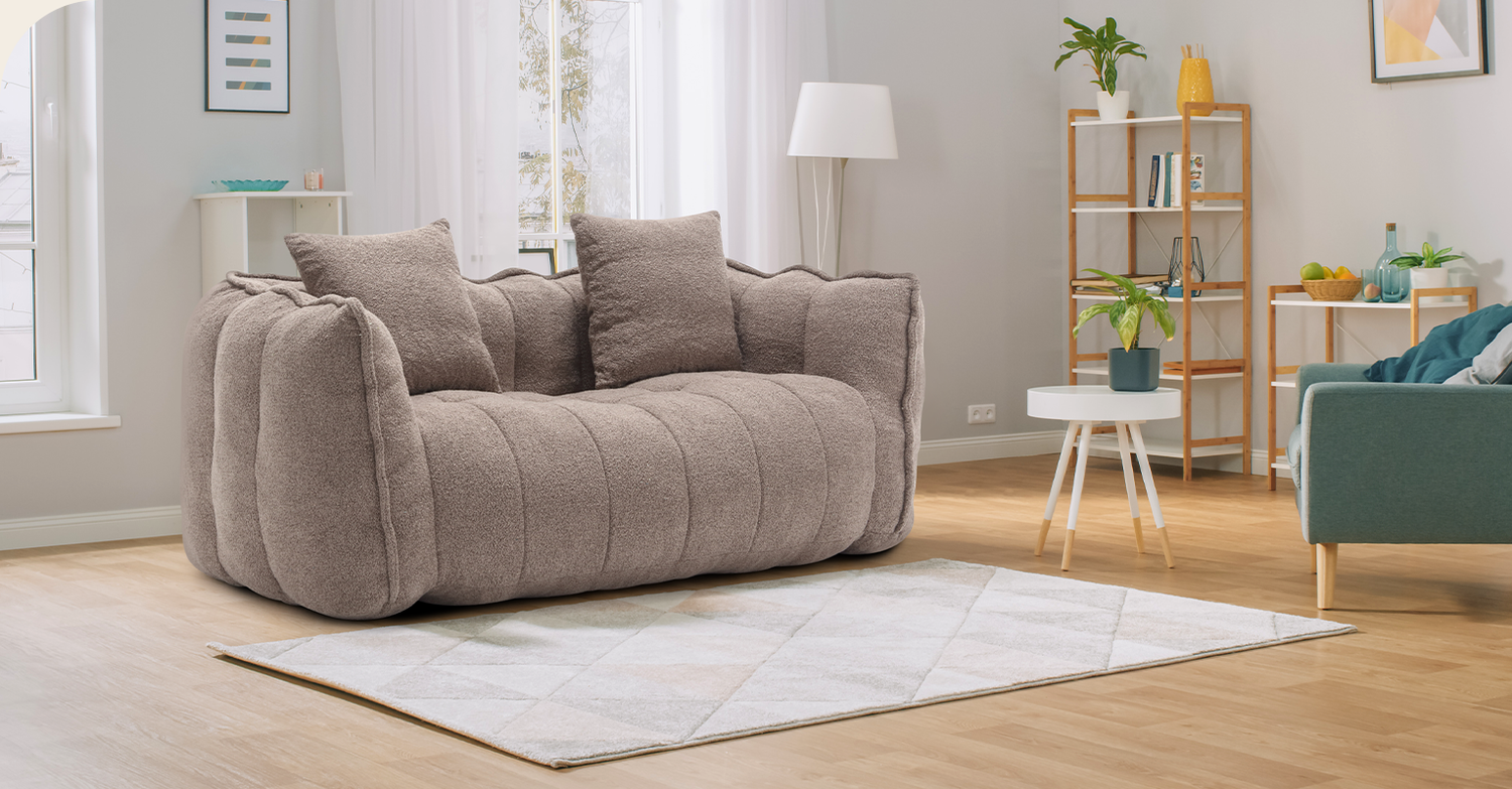 Square Lazy Sofa for Two