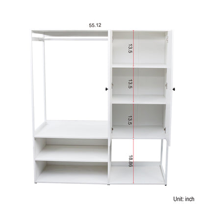 Tall Closet with Hanging Rod