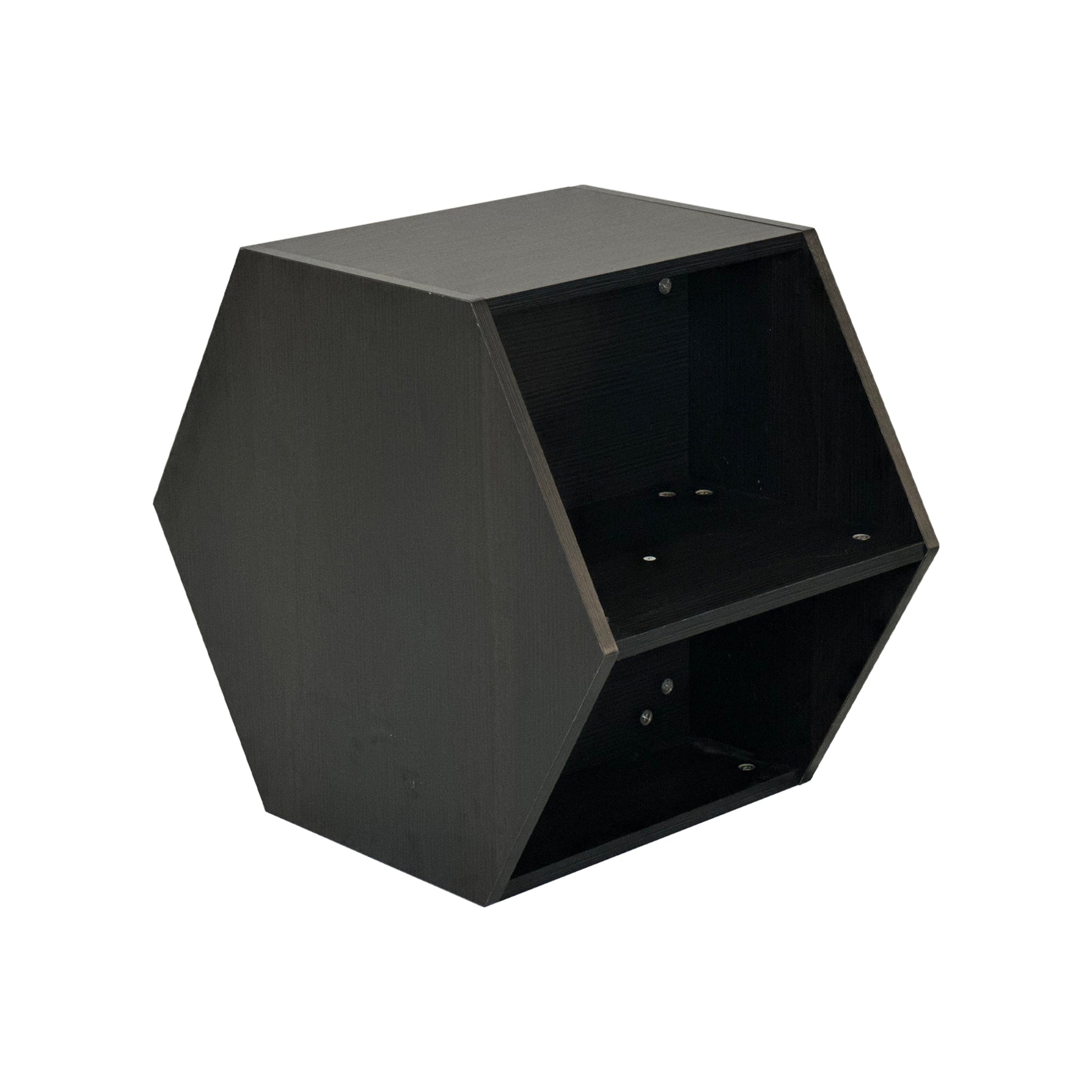 47.24'' Hexagonal Coffee Table Side Table Nightstand Burmese Sumac 2PCS 