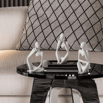 3pcs Abstract Art Sculpture