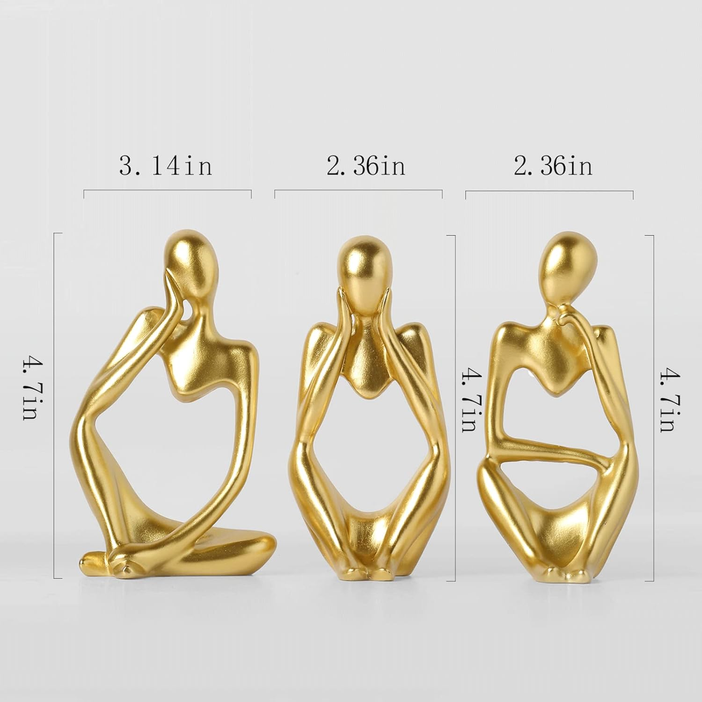 3pcs Abstract Art Sculpture