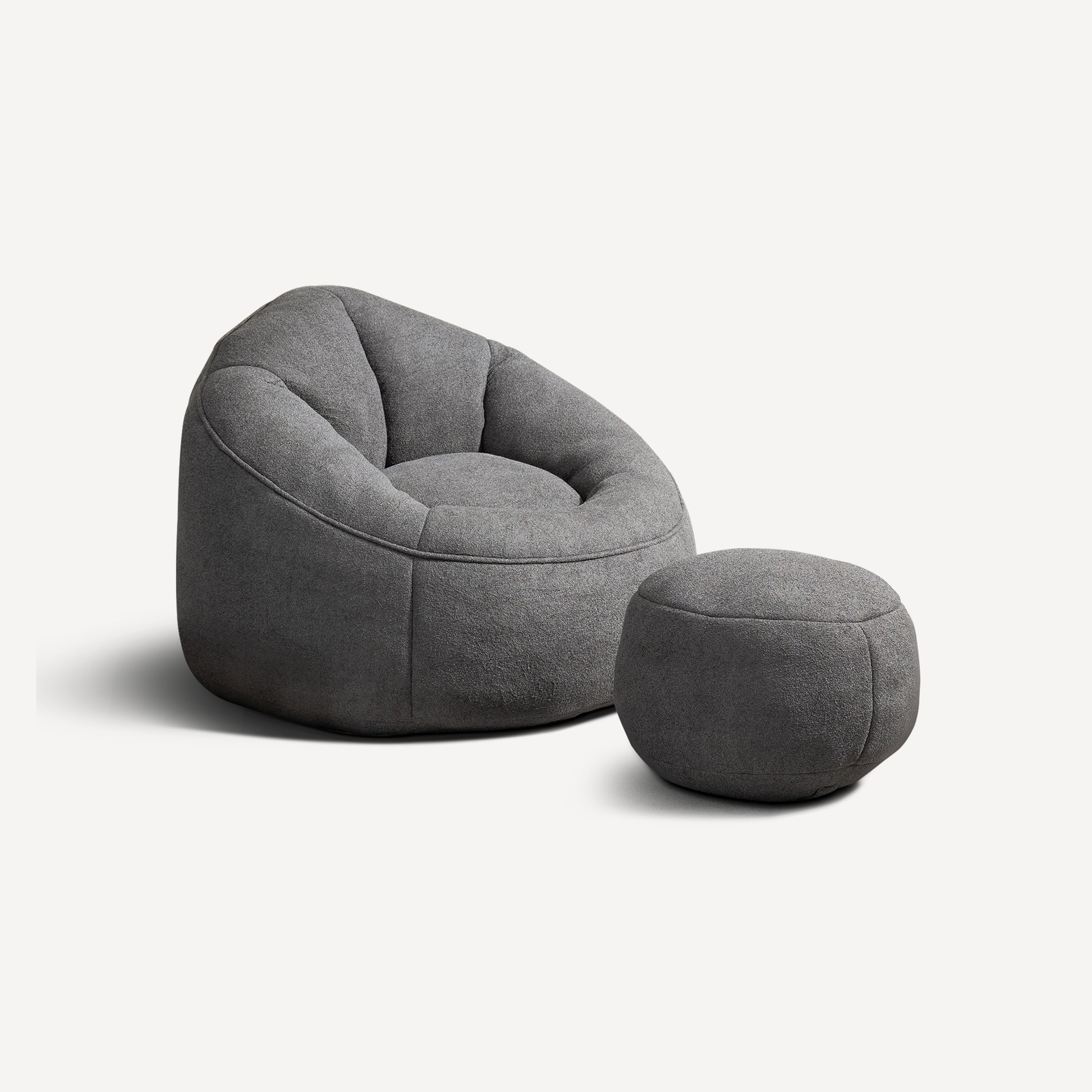 Adult Lounge Bean Bag with Ottoman
