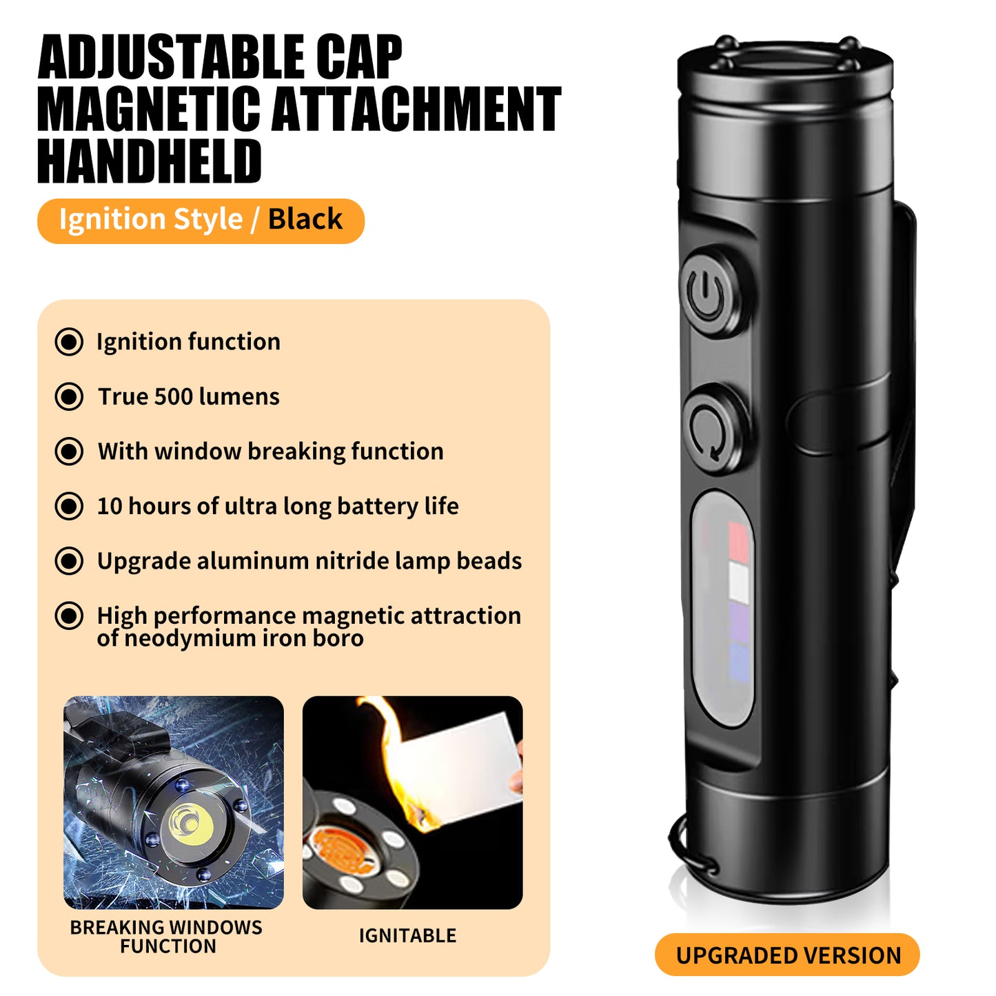 Mini Multifunctional Aluminum Alloy Flashlight