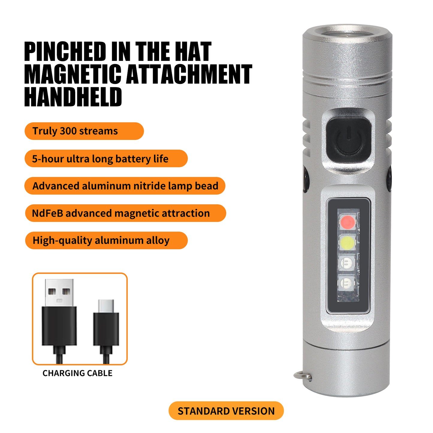 Mini Multifunctional Aluminum Alloy Flashlight